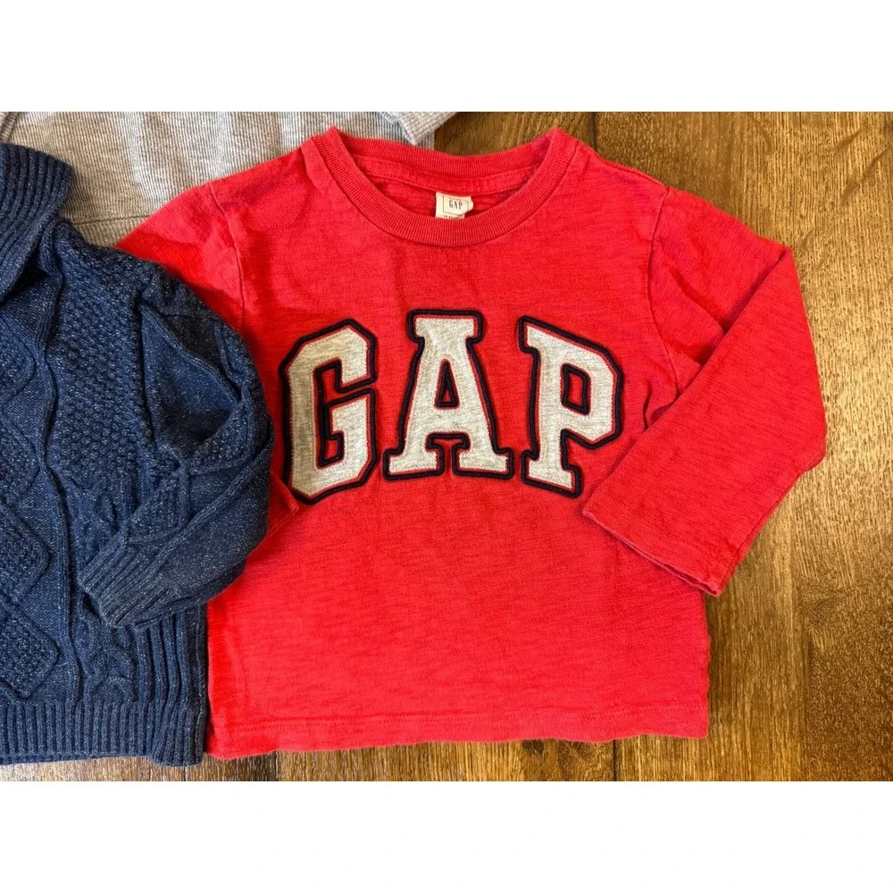 VTG Baby Gap Old Navy Toddler Boy 18/24 Months Clothes Lot L/S Shirts Sweaters